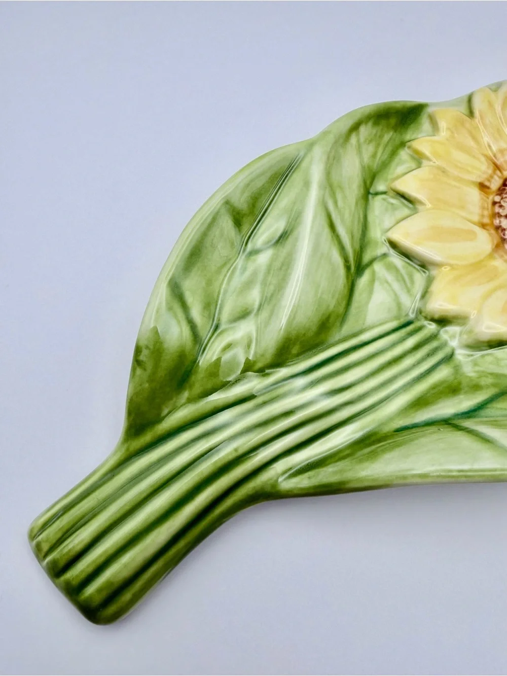 Pfaltzgraff, Retired, “The Secret Of Pistoulet”, Ceramic Sunflower Spoon Rest